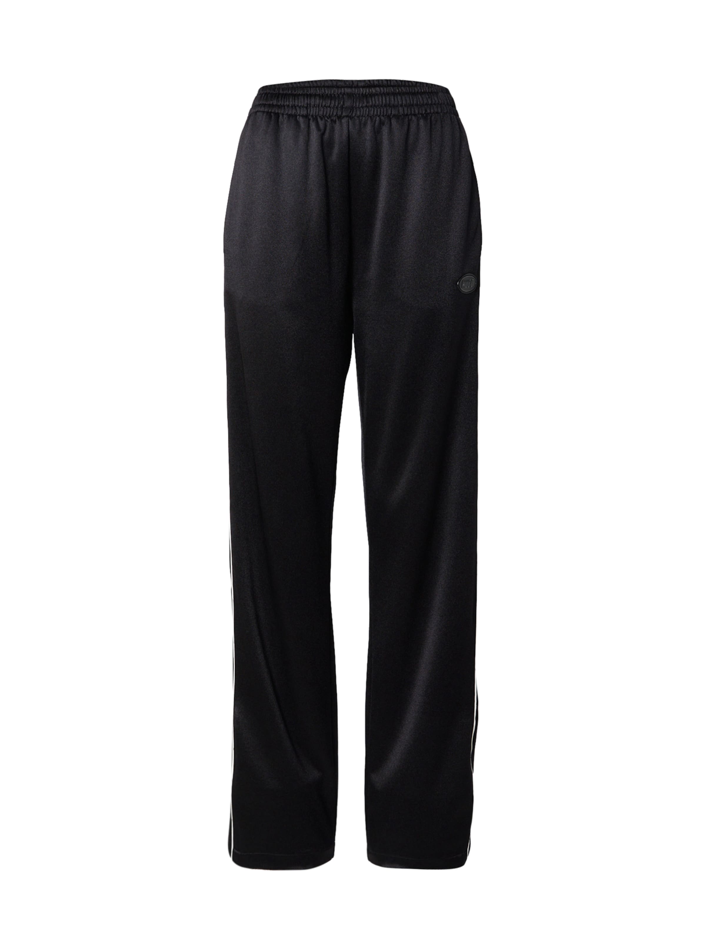 HUGO Normalny krój Spodnie 'Neannet' w kolorze czarny: przód