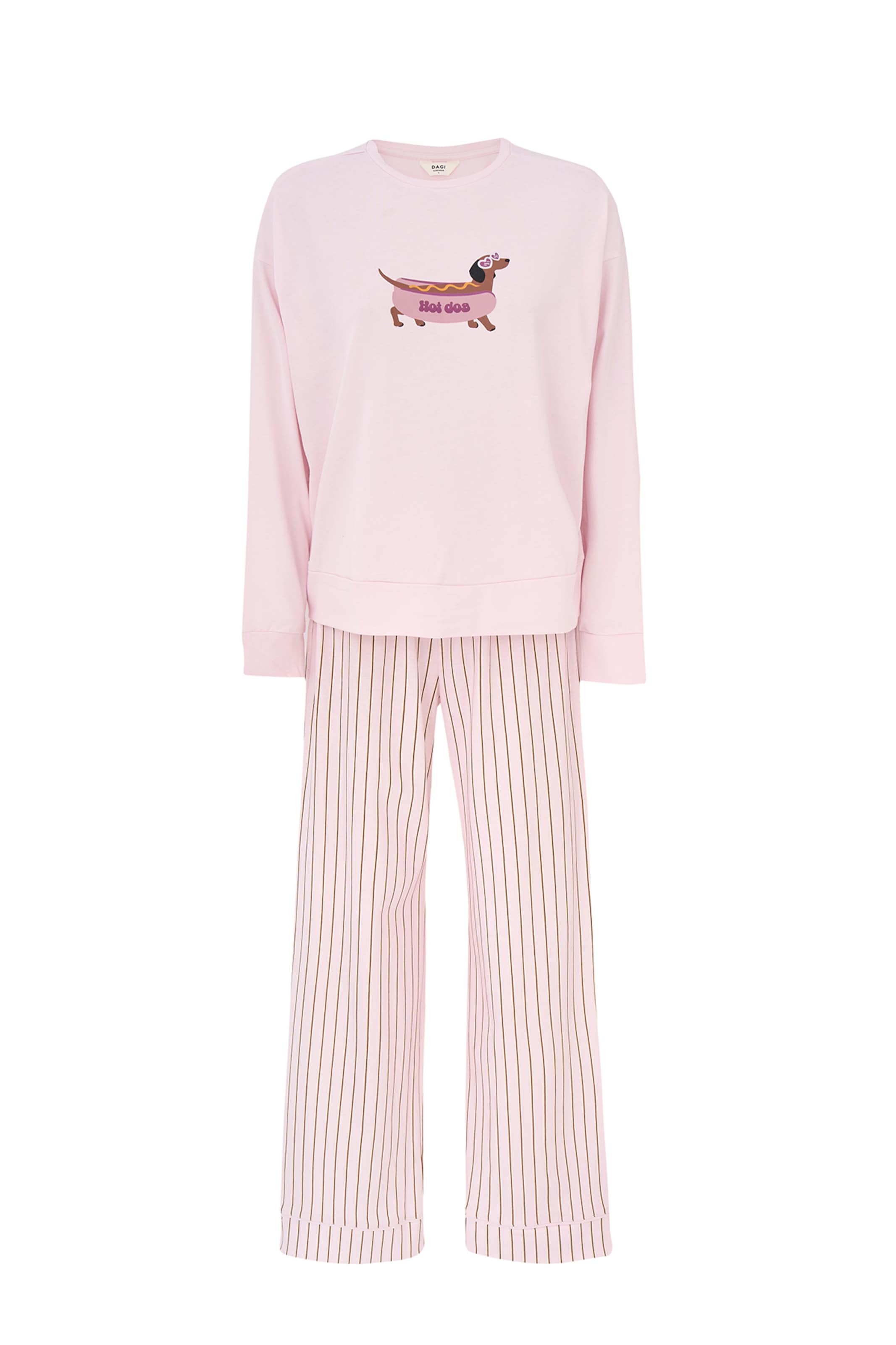 Dagi Пижама в Лиловый: спереди