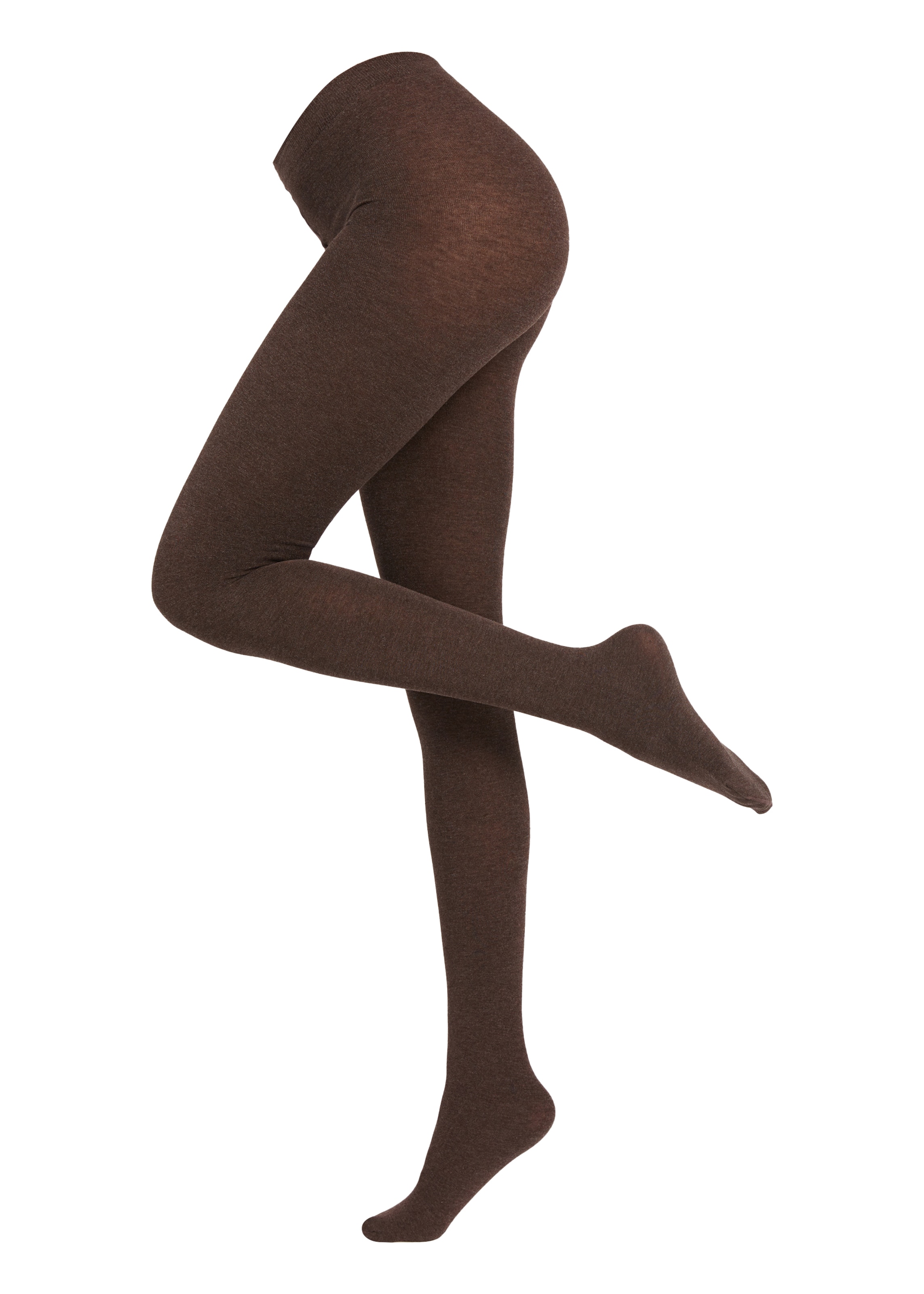 CALZEDONIA Tights 'thermo' in Brown: front