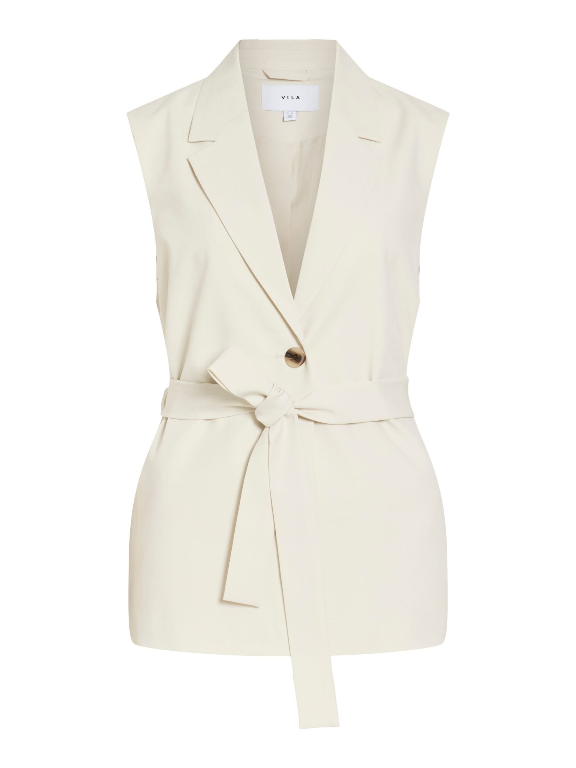 VILA Anzugweste 'VIMivo' in Beige: Vorderseite