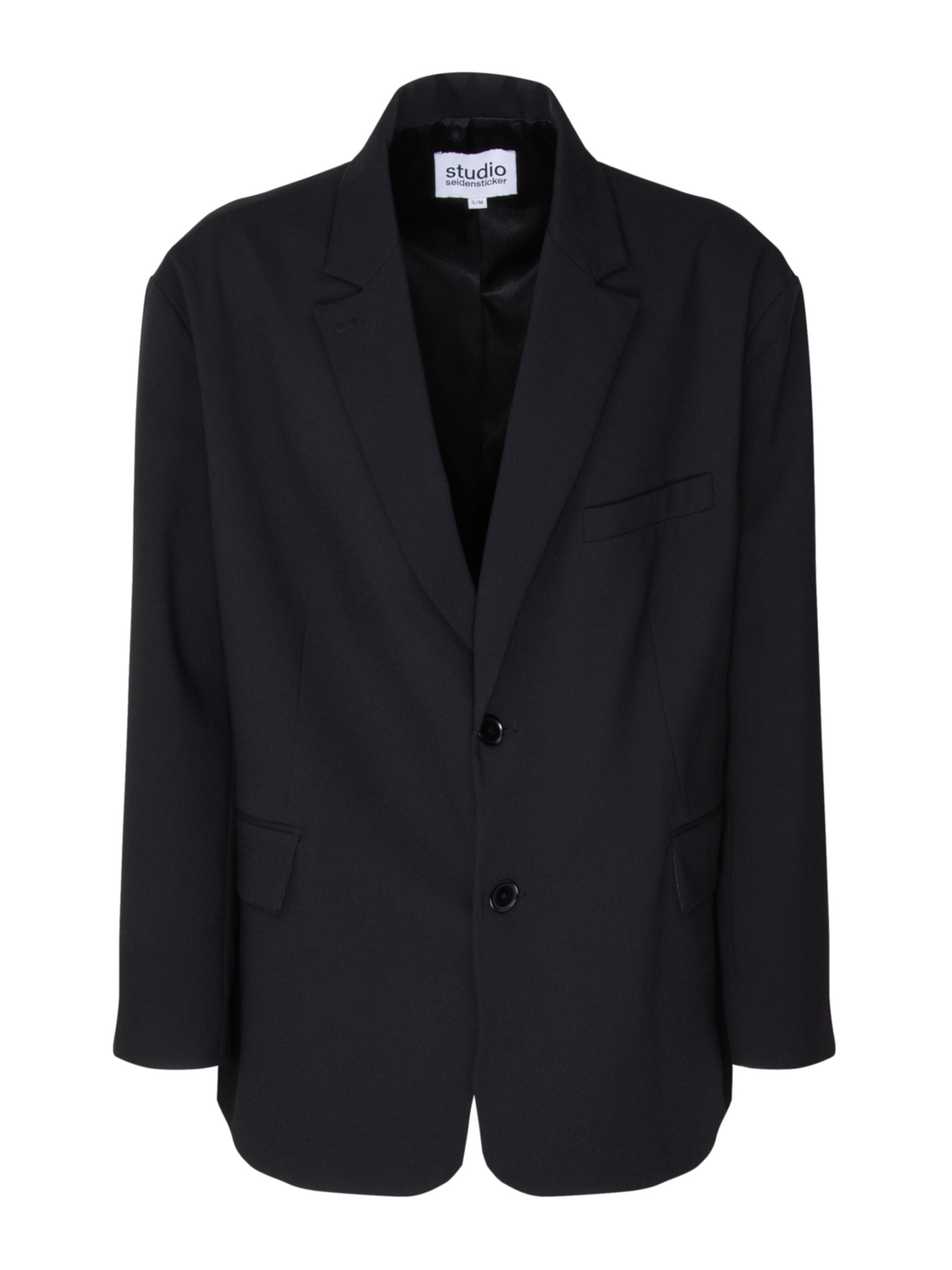 Studio Seidensticker Comfort fit Colbert in Zwart: voorkant