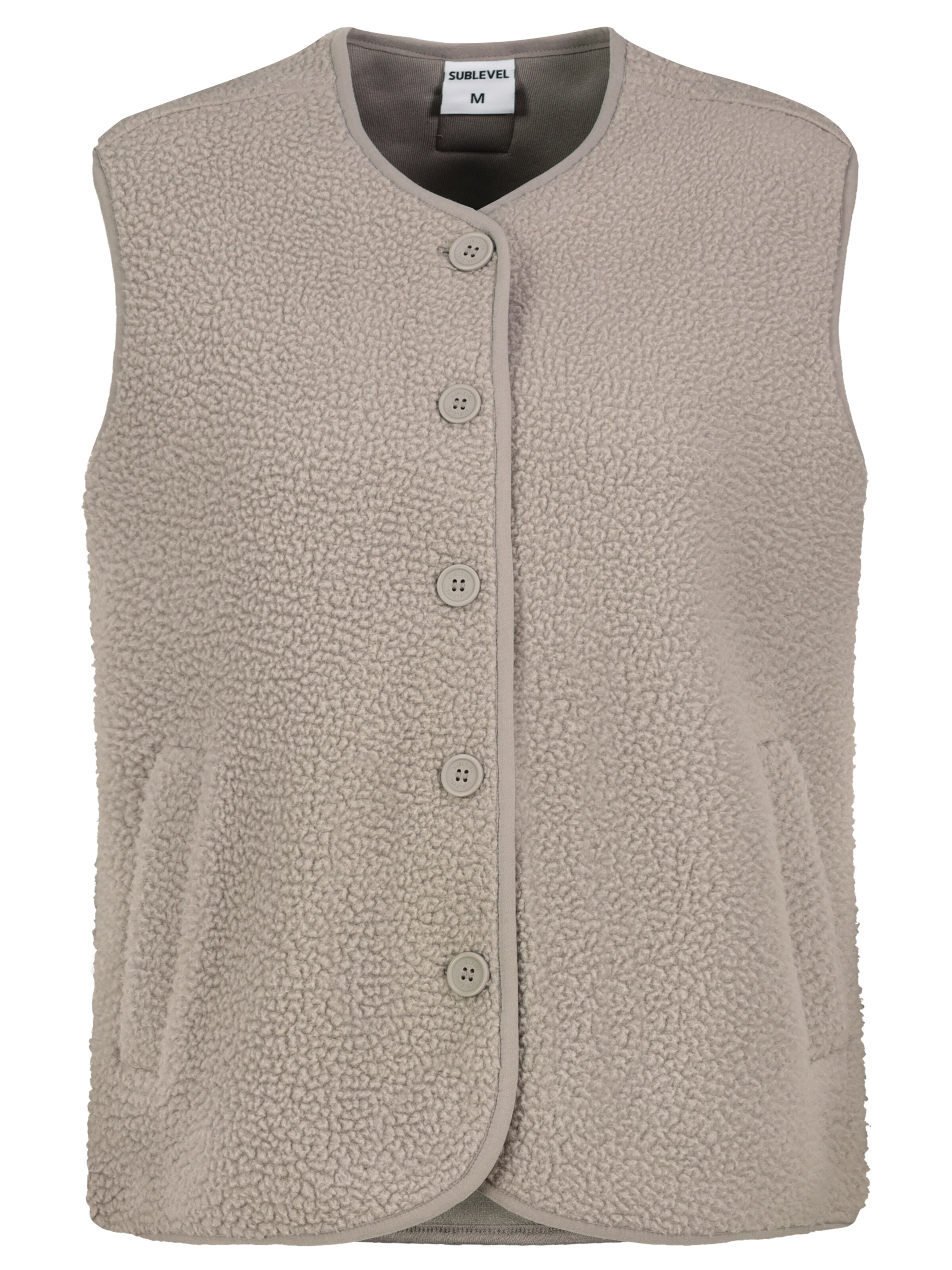 Sublevel Vest in Beige: front