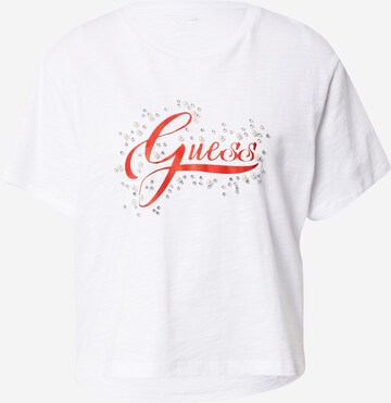 GUESS Shirt 'Leontina' in Wit: voorkant