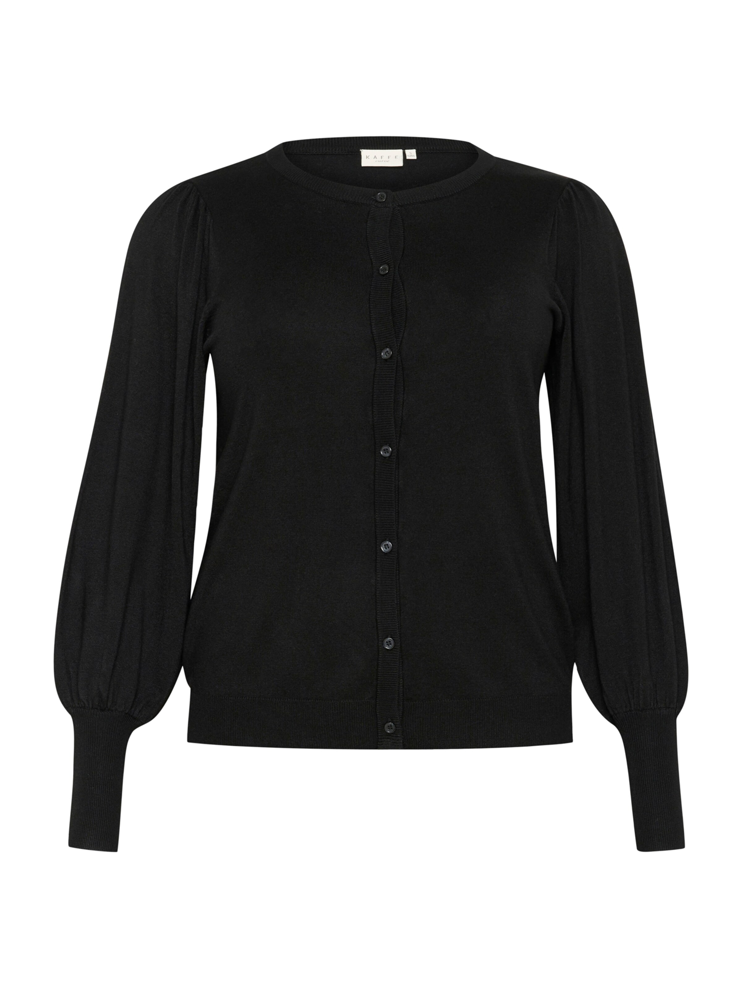 KAFFE CURVE Kardigán 'Lazzy' - fekete: elől