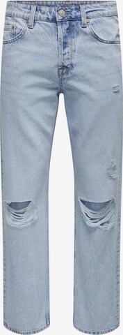 Only & Sons Loosefit Jeans 'Edge' in Blau: predná strana