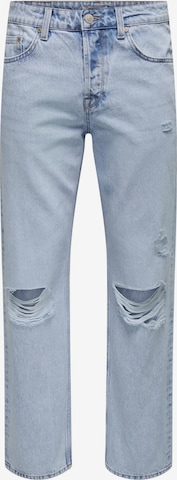 Only & Sons Loose fit Jeans 'Edge' in Blue: front