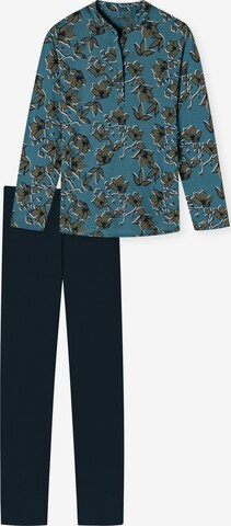 Pyjama ' Contemporary Nightwear ' SCHIESSER en bleu : devant