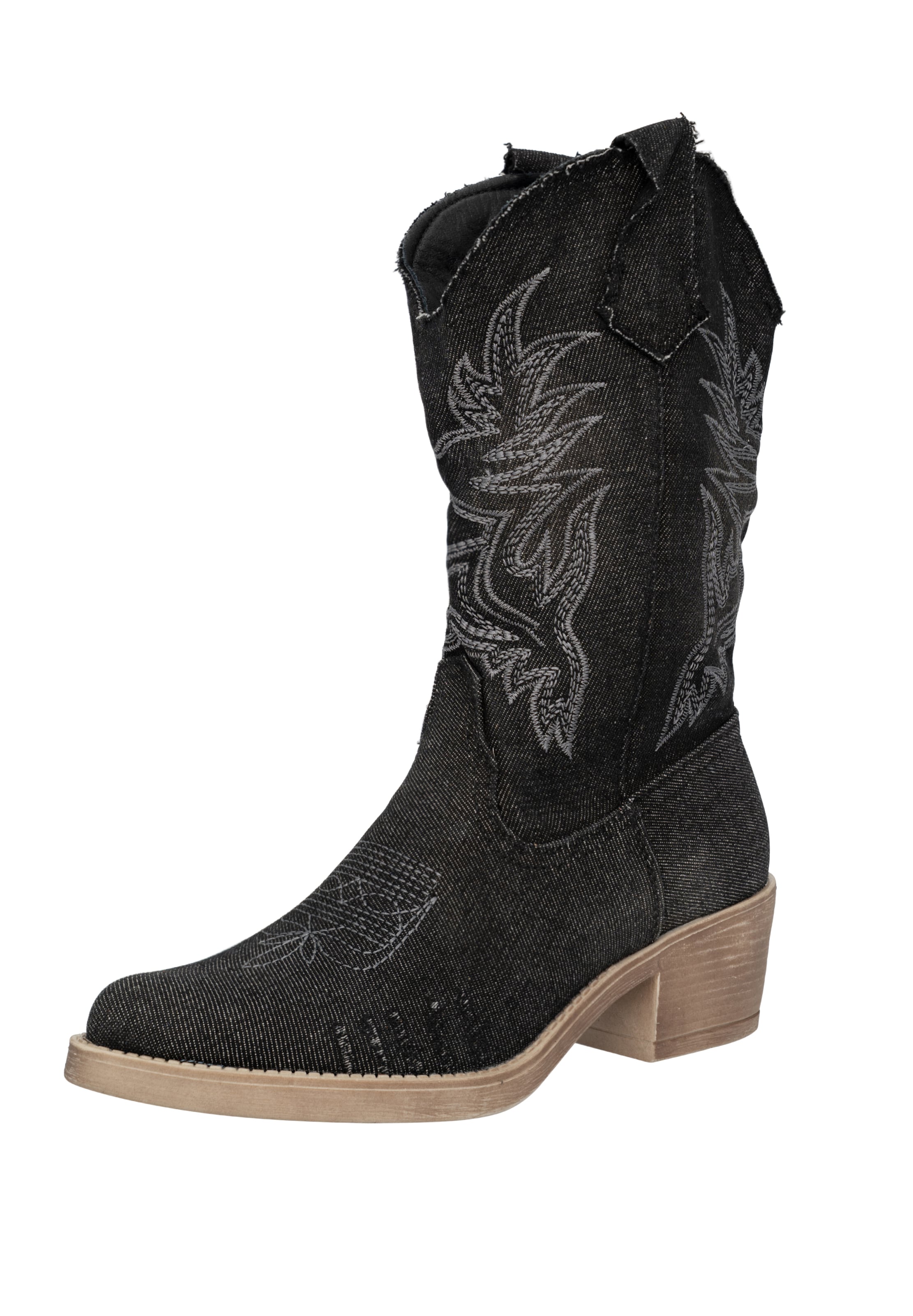 Stivale da cowboy di Salinyang in nero: frontale