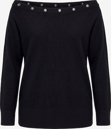 Ulla Popken Pullover in Schwarz: Vorderseite