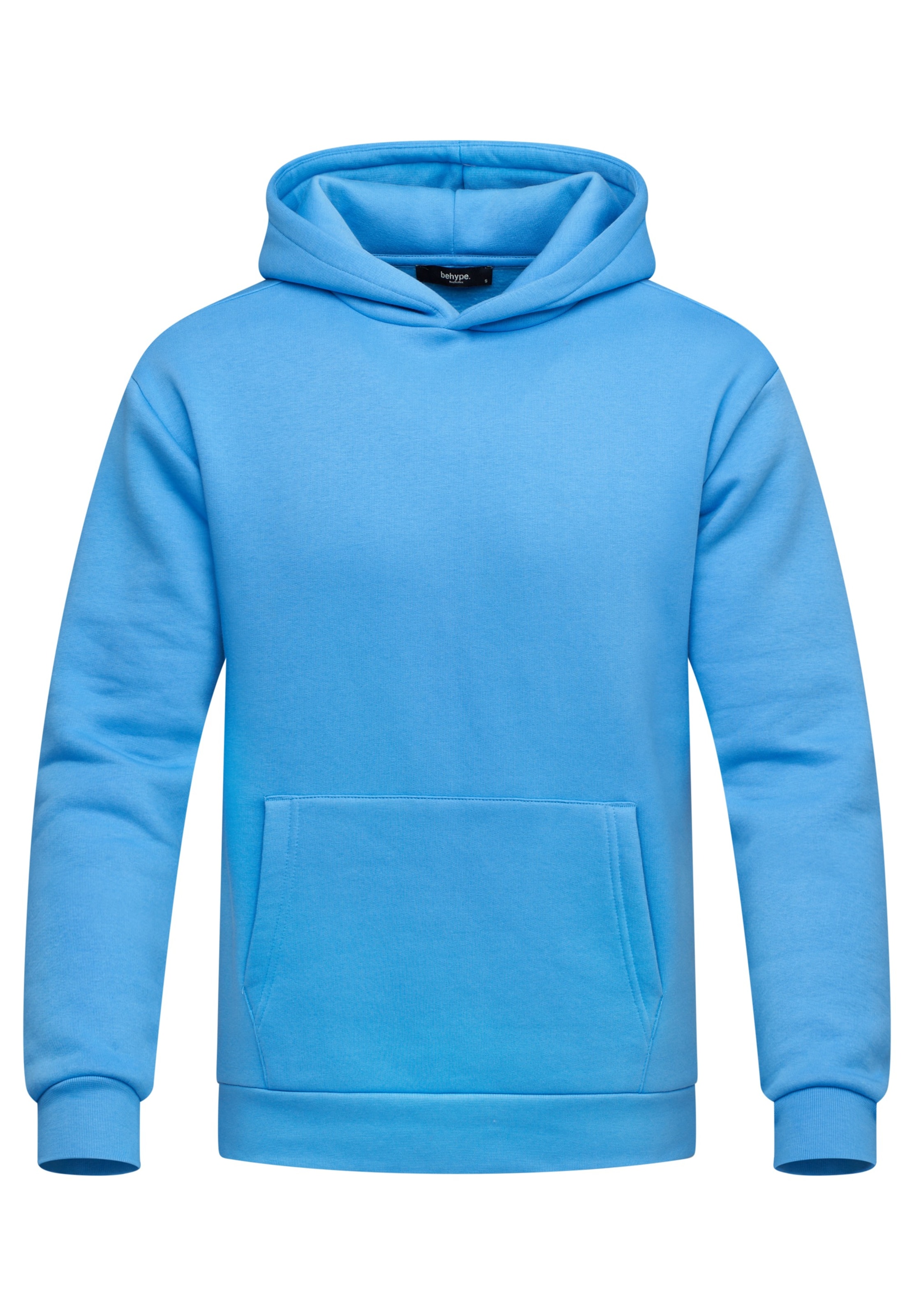 behype Sweatshirt 'COMFY' in Blau: Vorderseite