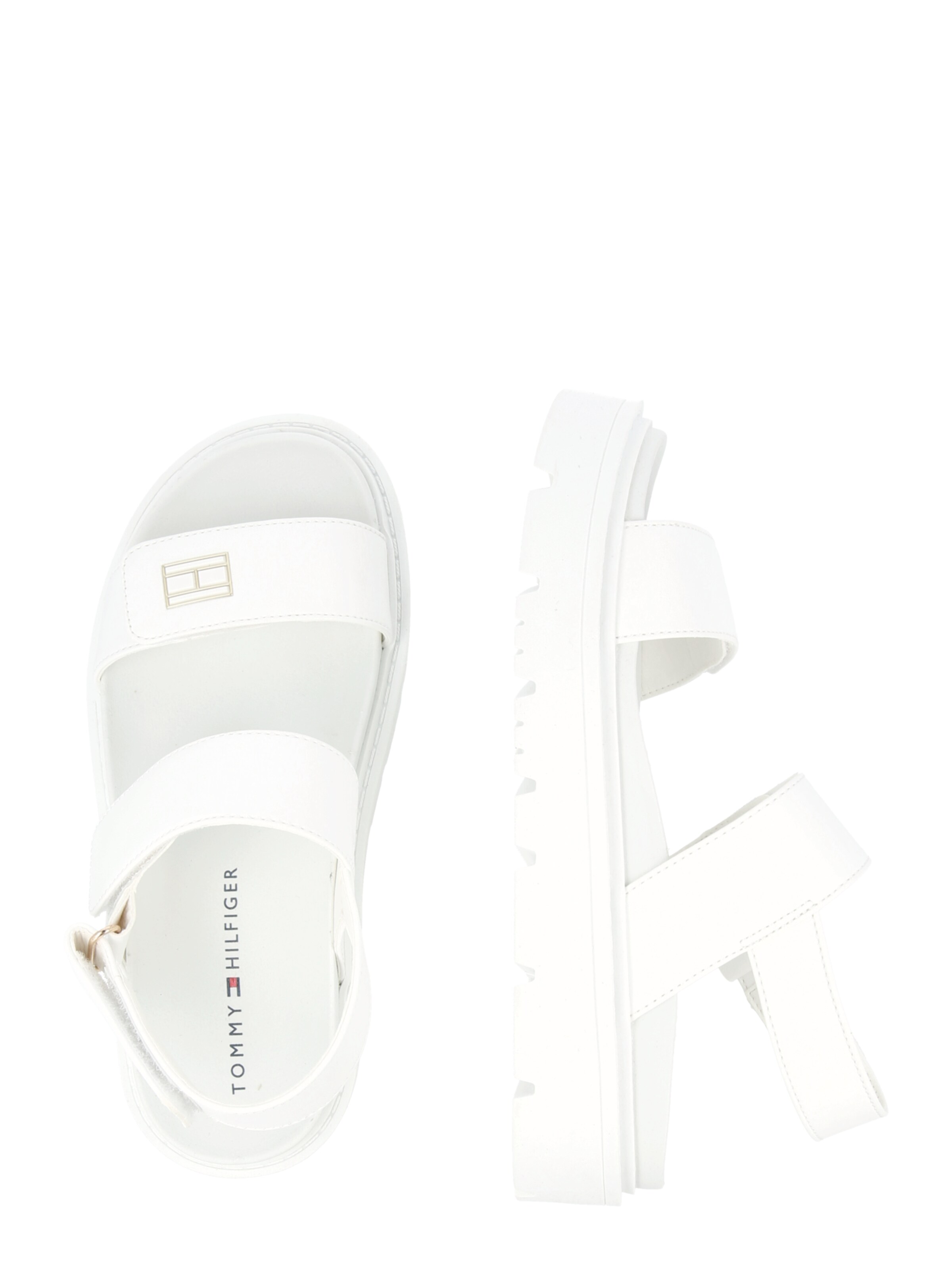 TOMMY HILFIGER Sandále 'CLAIRE' - Biela