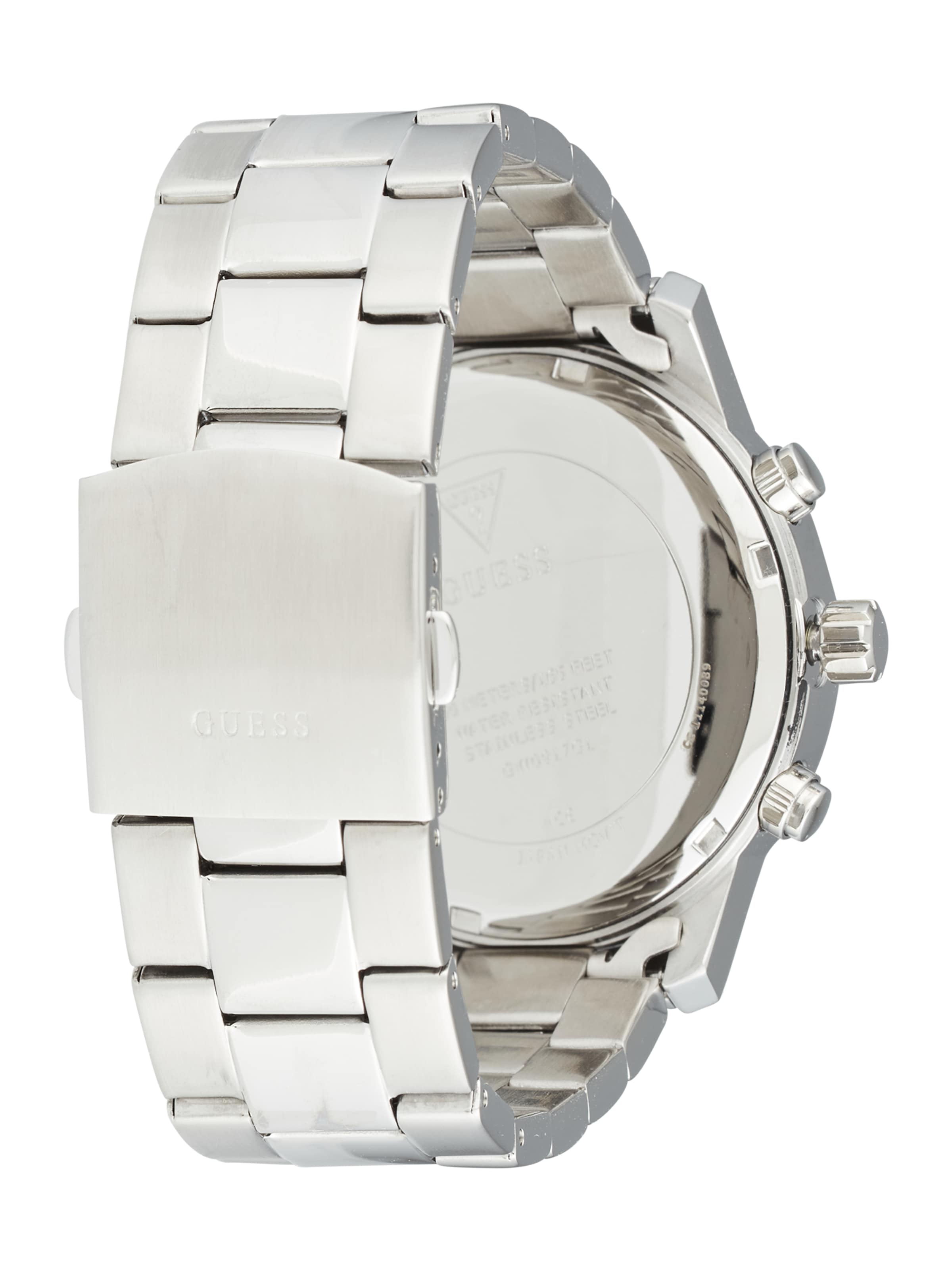 GUESS Uhr 'ATTICUS' in Silber