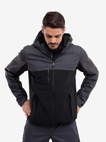 Veste outdoor 'Poukkola' Rukka en noir : devant