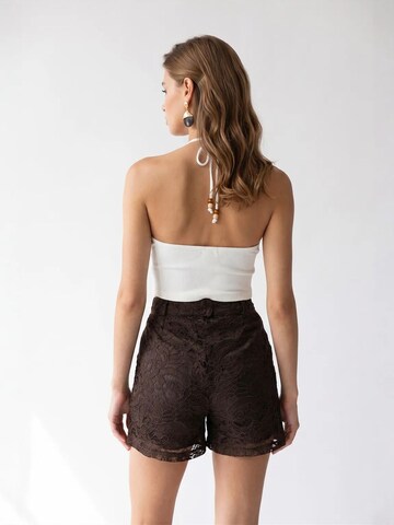 MixRay Wide leg Trousers in Brown