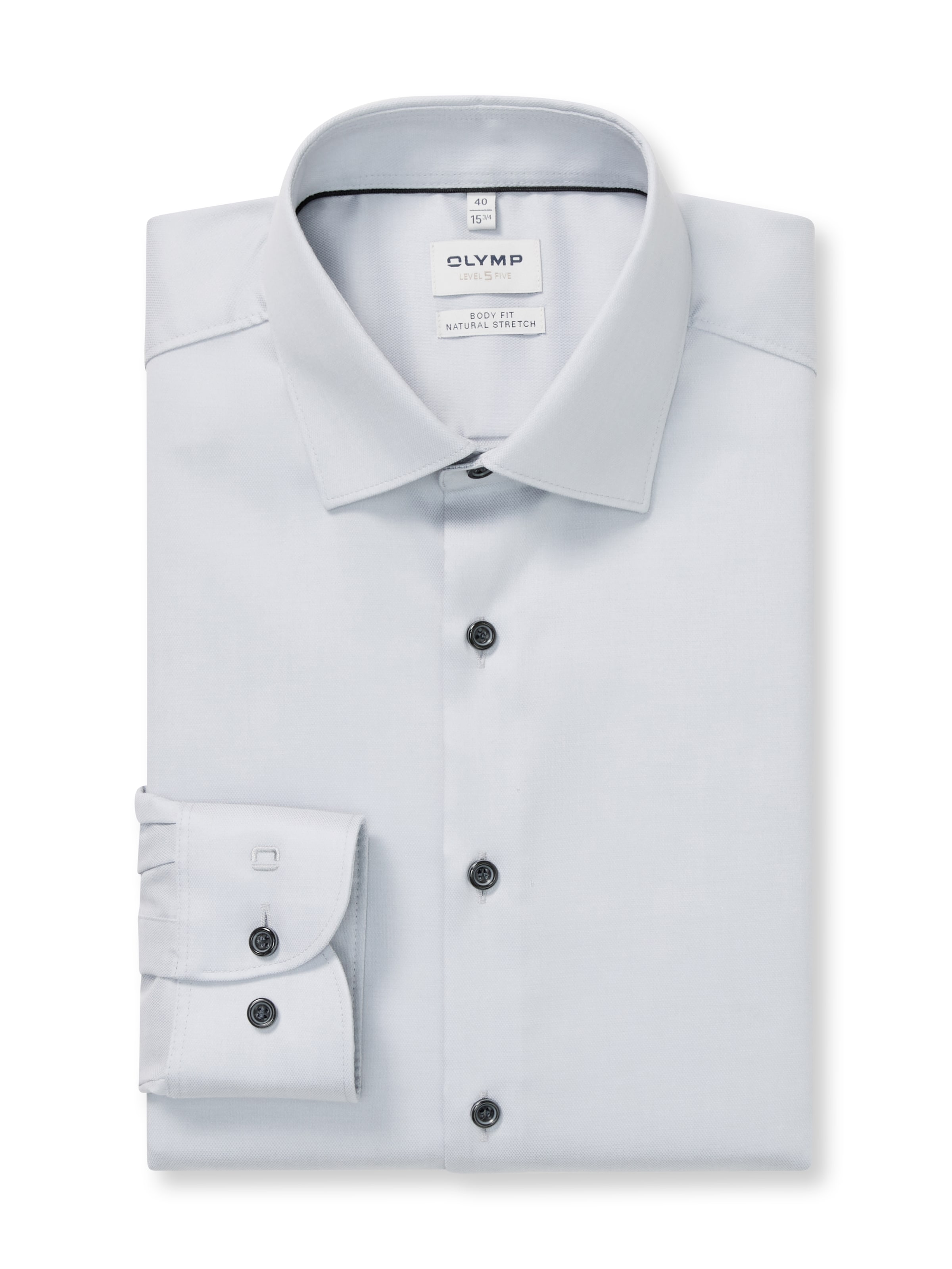 OLYMP Regular fit Button Up Shirt in Silver: front