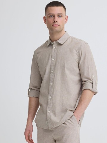 Regular fit Camicia ' BHAban Slub Linen Mix ' di BLEND in beige: frontale