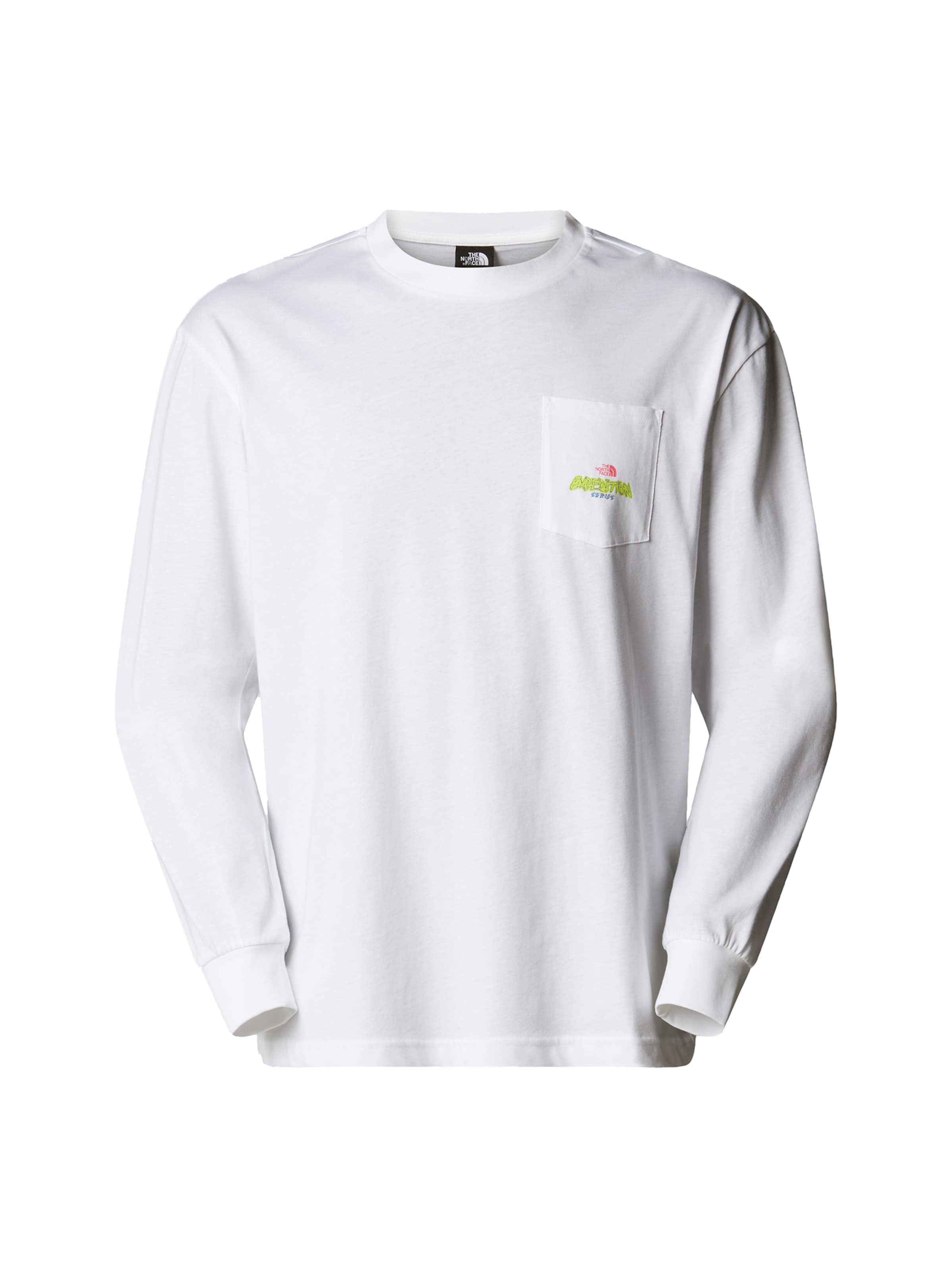 THE NORTH FACE Tričko 'Expedition Celebration' - Biela: predná strana