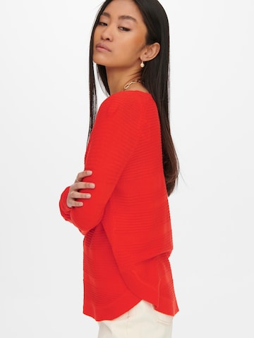 ONLY - Pullover 'Caviar' em vermelho