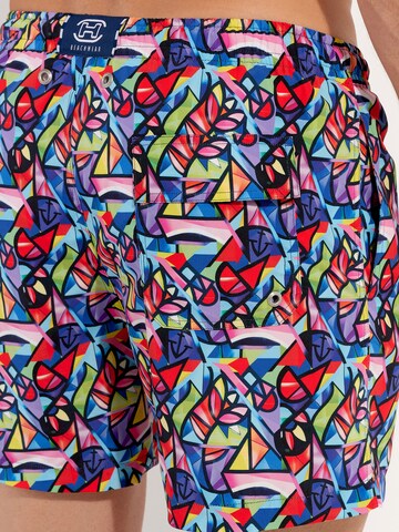 HOM Zwemshorts ' Beach Boxer Idylle ' in Gemengde kleuren