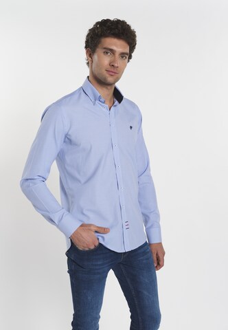 DENIM CULTURE - Ajuste regular Camisa 'Benjamin' en azul