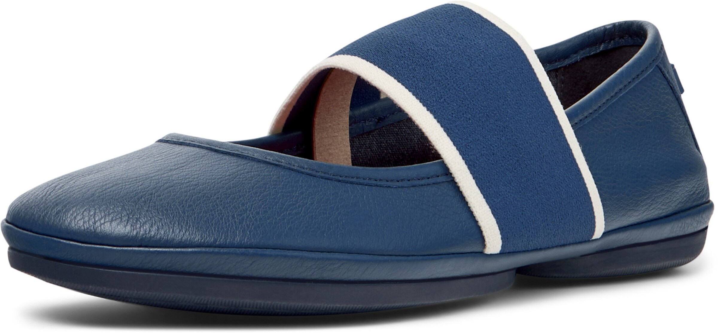 CAMPER Ballerina met riempjes ' Right Nina ' in Blauw: voorkant