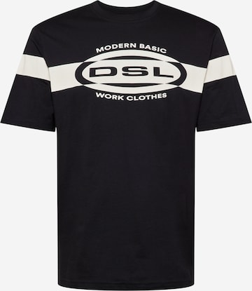 DIESEL - Camiseta 'JUST' en negro: frente