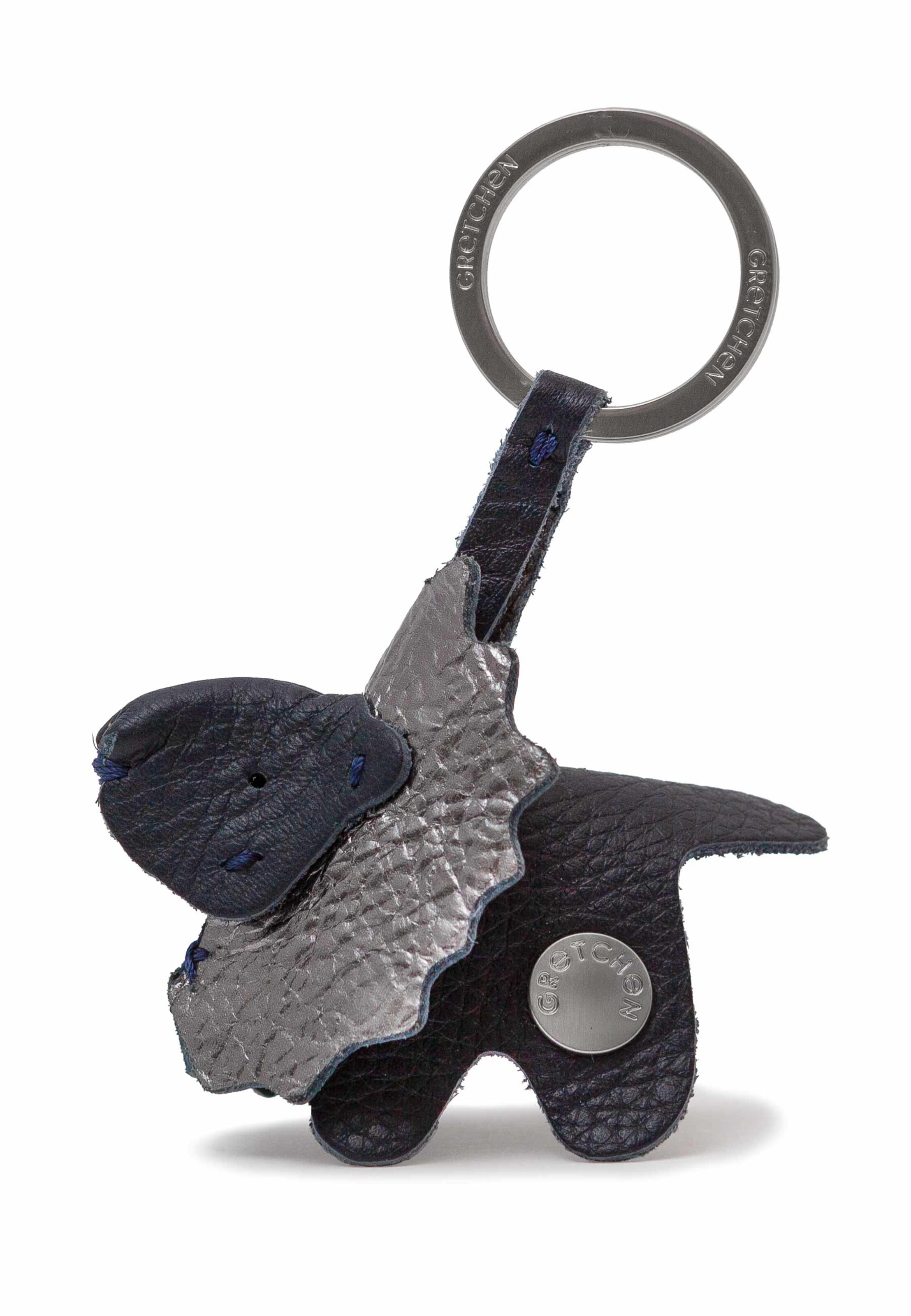 Gretchen Schlüsselanhänger in Blau: Vorderseite