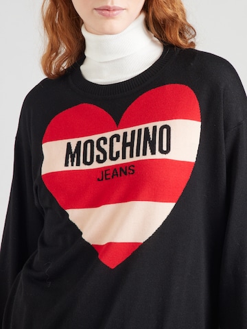 Moschino Jeans Sweter w kolorze czarny
