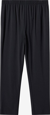MANGO Regular Pants 'LOUNGE' in Black: front
