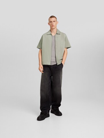 Bershka Regular fit Overhemd in Grijs