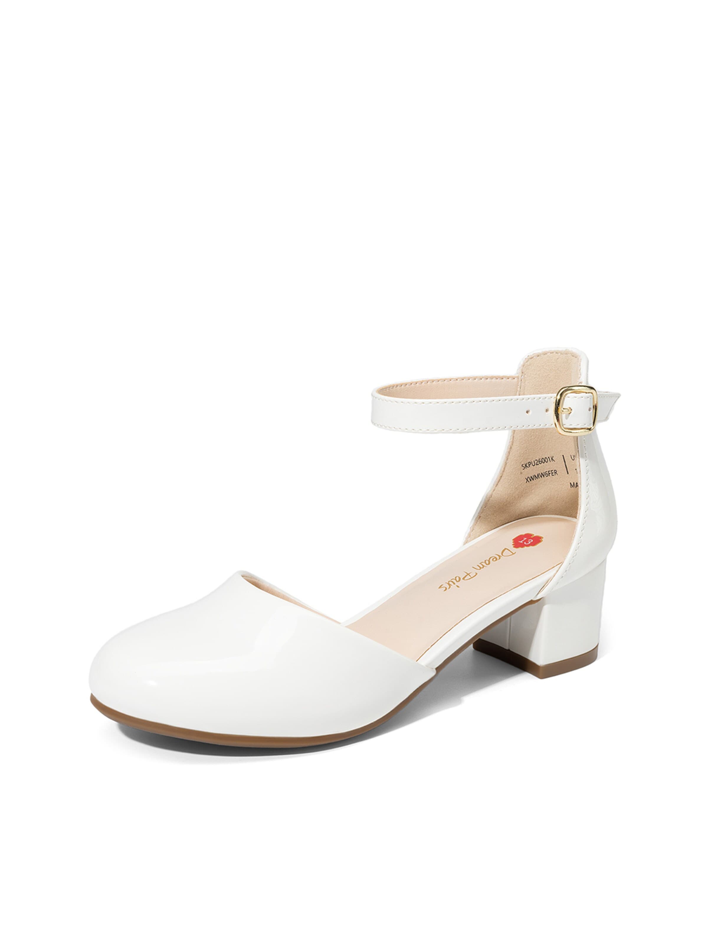 Ballerines 'DREAM PAIRS Prinzessin Schuhe  Mädchen Stöckelschuhe Kinder Ballerinas' Dream Pairs en blanc : devant