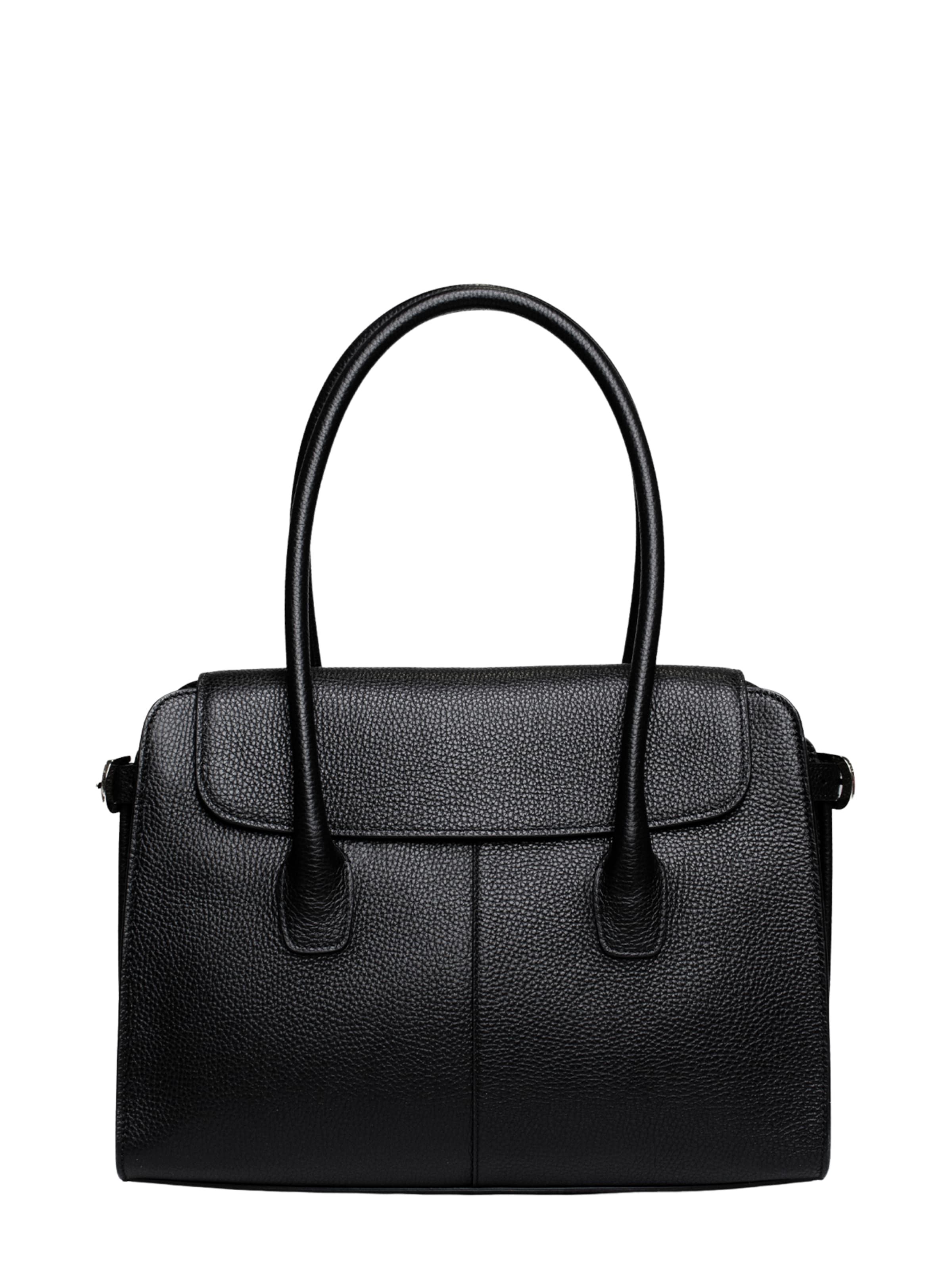Borsa a mano 'Loretto' di Latalia in nero: frontale