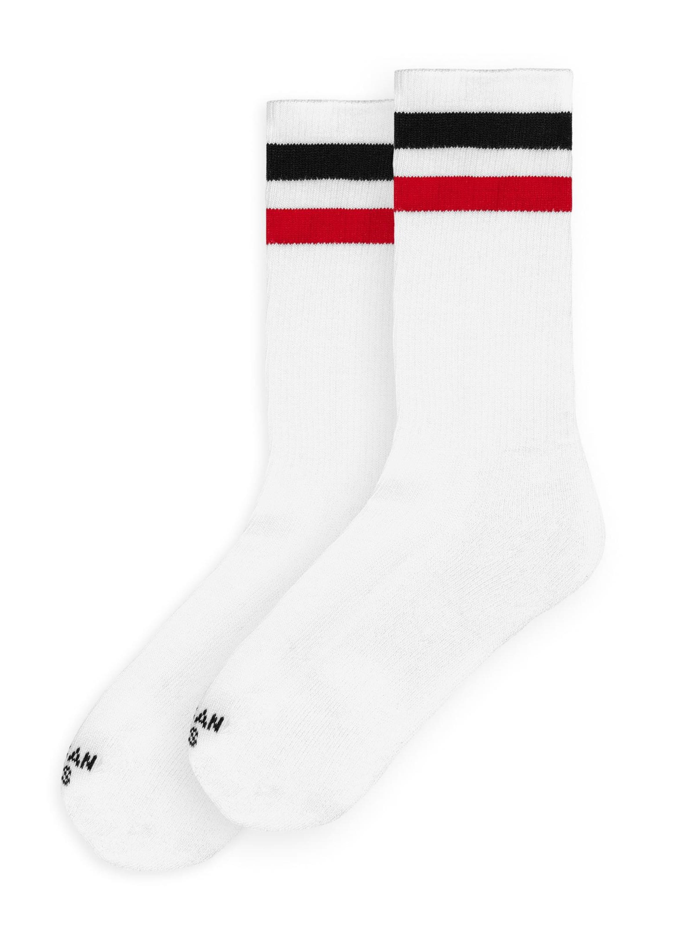 Chaussettes 'Teenage Anarchist' American Socks en blanc : devant
