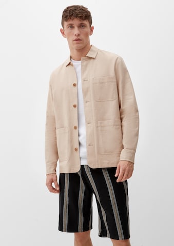 Fit confort Veste mi-saison s.Oliver en beige : devant