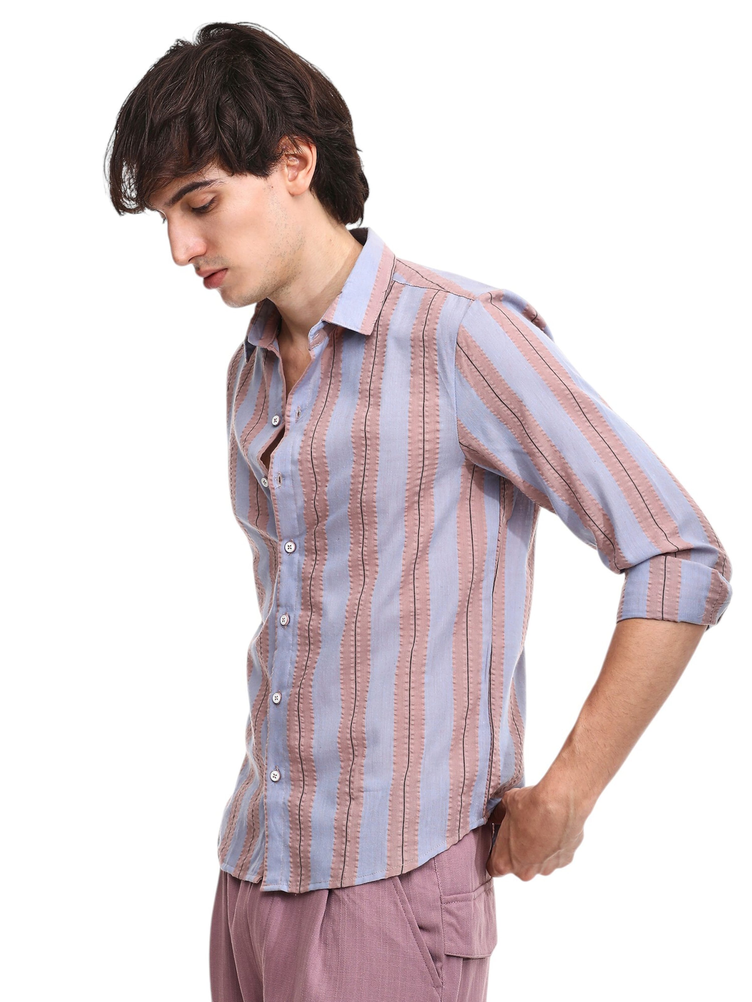 Campus Sutra Regular fit Button Up Shirt 'Tiphanie' in Blue