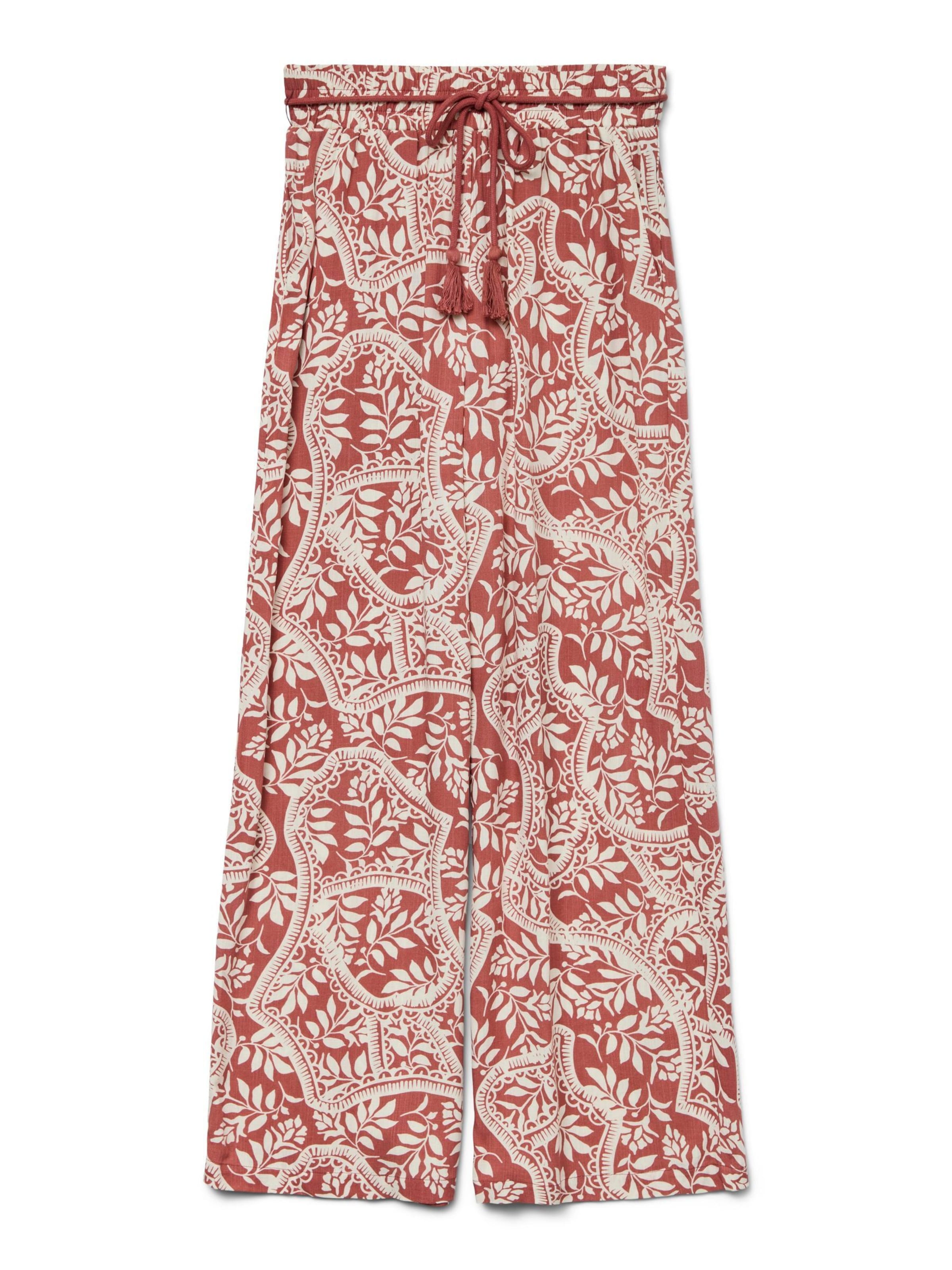Vero Moda Curve - regular Pantalón 'BALI' en rojo: frente