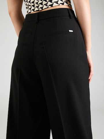 Wide Leg Pantalon à pince 'Rose ' SCOTCH & SODA en noir