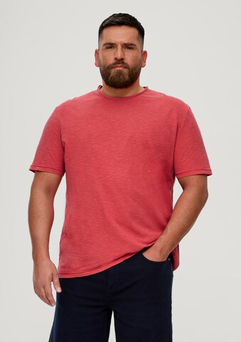 s.Oliver Men Big Sizes Shirt in Rot: predná strana