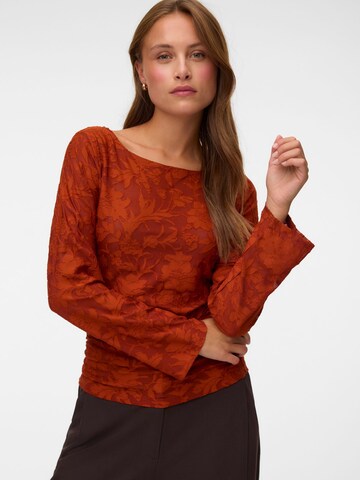 VERO MODA Shirt in Bruin: voorkant