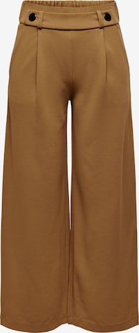 JDY Pleat-Front Pants 'Geggo' in Brown: front