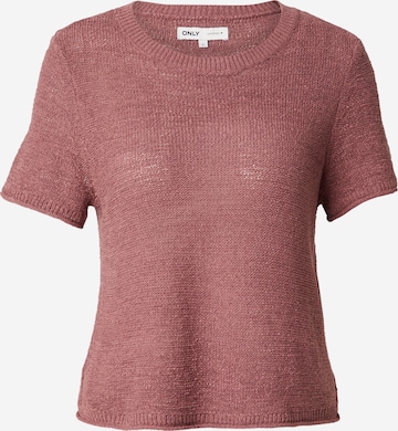 Pull-over 'ONLSUNNY' ONLY en rose : devant