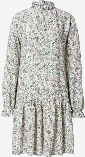 Rochie tip bluză NA-KD pe verde / verde pastel / mov liliachiu, Vizualizare produs
