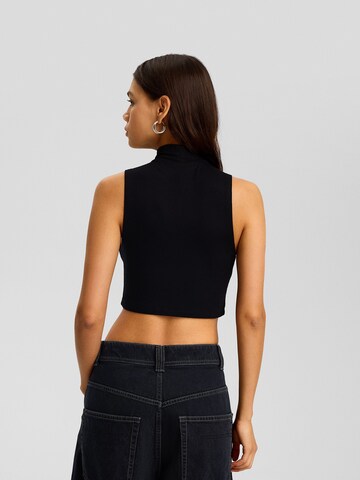 Bershka Top | črna barva