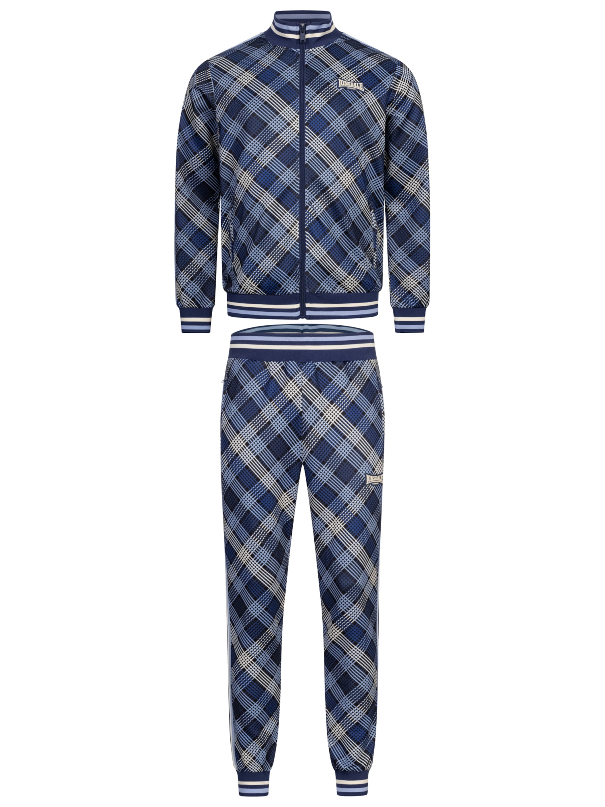 LONSDALE Облекло за трениране в синьо: отпред