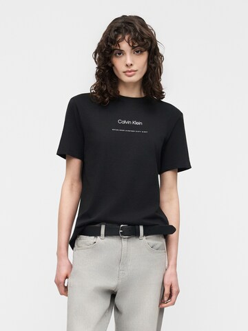 Tricou 'CLASSIC' de la Calvin Klein Jeans pe negru: față