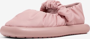 CAMPER Ballerina met riempjes ' Onda ' in Roze: voorkant