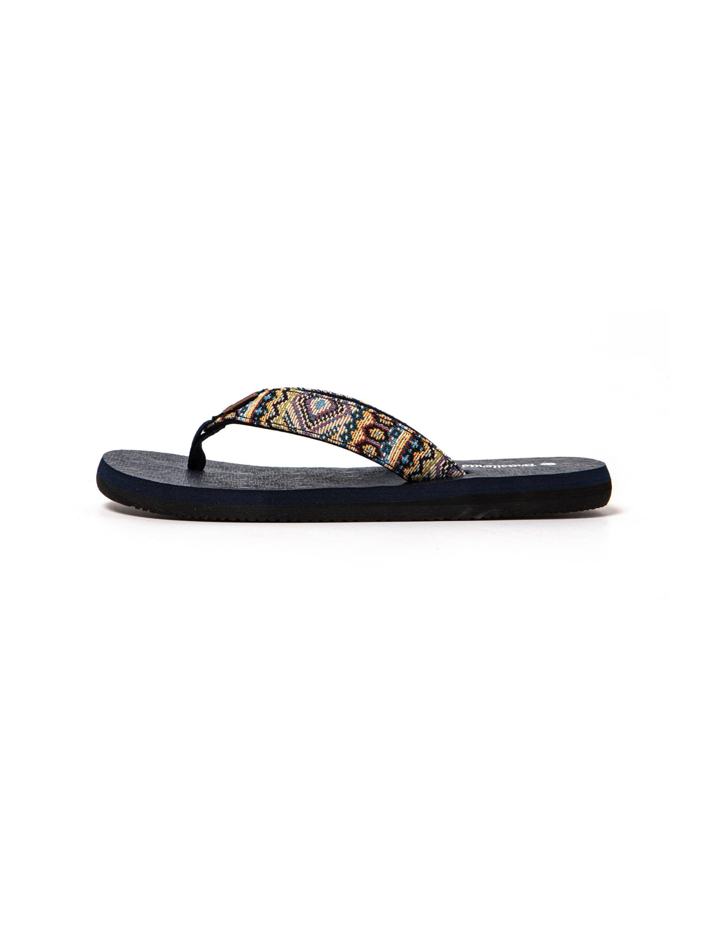 Brasileras Strand-/badschoen 'Inca' in 36 in de kleur Beige / Blauw / Grasgroen / Zwart, Productweergave