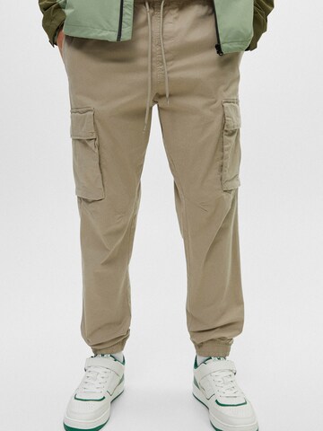 Tapered Pantaloni cu buzunare de la Pull&Bear pe bej