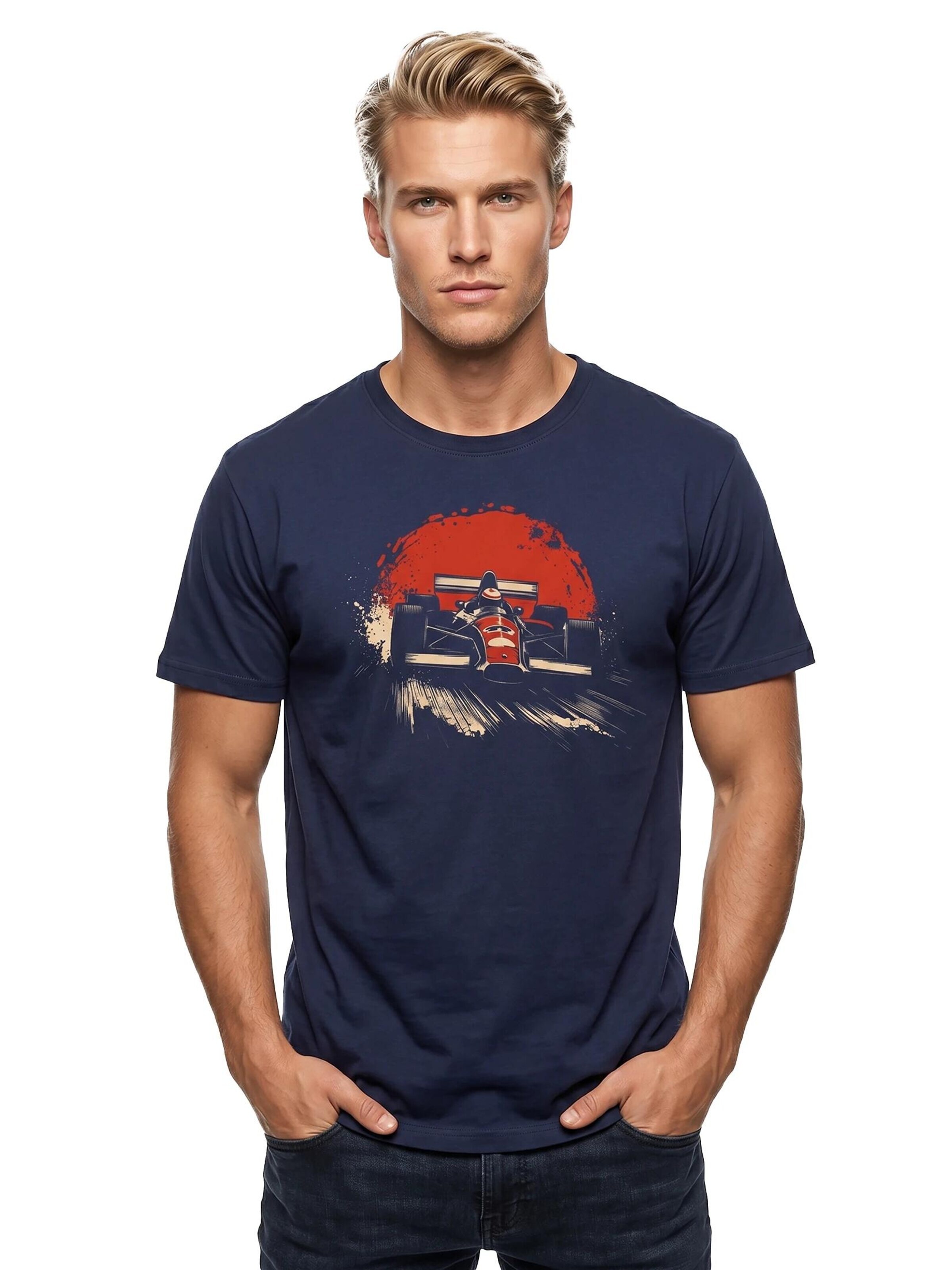 MAKAYA Shirt 'Formel Red' in Blue