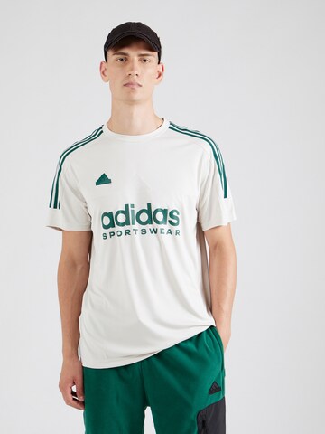 ADIDAS PERFORMANCE Performance shirt 'Tiro' in Beige: front